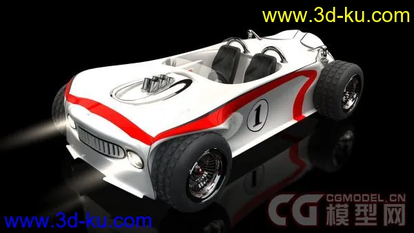 The Pixel Lab - Race Car -C4d模型的图片1