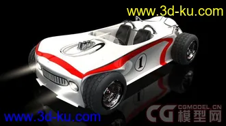 3D打印模型The Pixel Lab - Race Car -C4d的图片