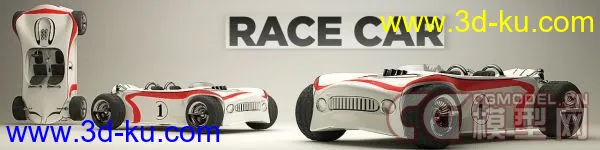 The Pixel Lab - Race Car -C4d模型的图片2