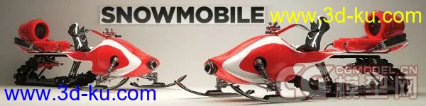 The Pixel Lab - SnowMobile - C4d模型的图片1