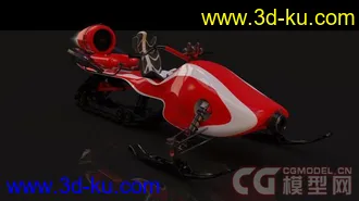 3D打印模型The Pixel Lab - SnowMobile - C4d的图片