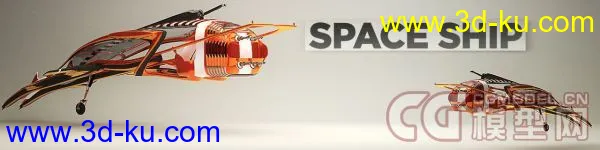 The Pixel Lab - SpaceShip - C4d模型的图片2