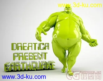 3D打印模型EarthQuake - Obj 大块头男人的图片
