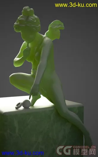 3D打印模型Angel Statue - c4d + obj的图片