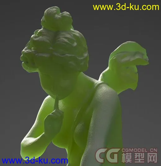 Angel Statue - c4d + obj模型的图片2