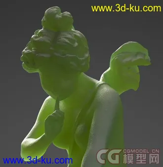 3D打印模型Angel Statue - c4d + obj的图片