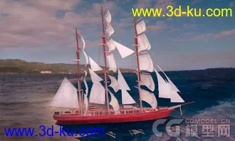 3D打印模型大海帆船的图片