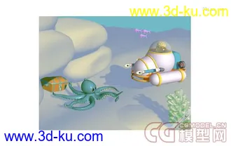 3D打印模型海底卡通世界 希望大家喜欢的图片