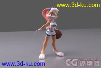 3D打印模型兔女郎篮球小宝贝的图片