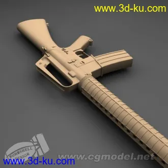 3D打印模型M-16A2步枪的图片
