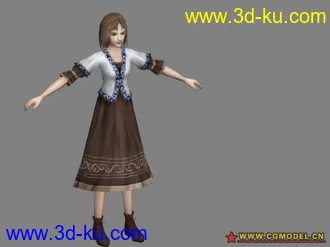 3D打印模型女性角色11个的图片
