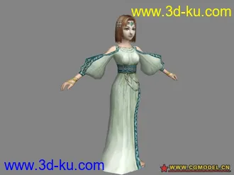 3D打印模型女性角色11个的图片