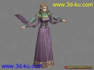 3D打印模型女性角色11个的图片