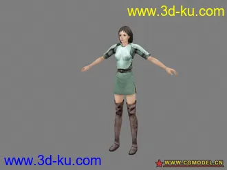 3D打印模型女性角色11个的图片