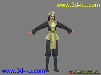 3D打印模型女性角色11个的图片