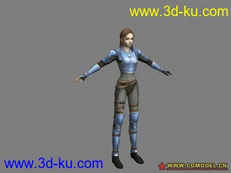 3D打印模型女性角色11个的图片