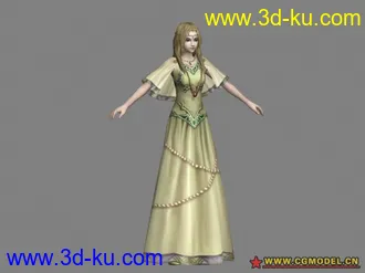 3D打印模型女性角色11个的图片