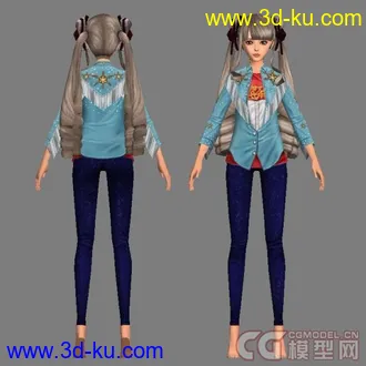 3D打印模型献上三只炫舞游戏女女的图片