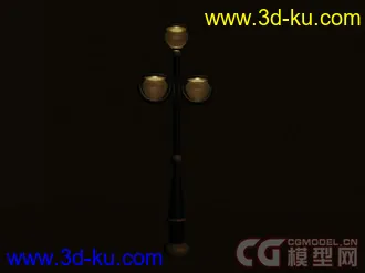 简单路灯  maya模型下载  游戏，动画场景道具的图片