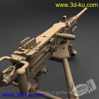 3D打印模型M2HB .50cal重机枪的图片