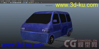 3D打印模型一辆破旧的面包车，给正在学贴图的童鞋一份礼物！的图片
