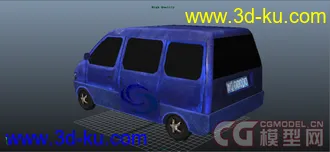 3D打印模型一辆破旧的面包车，给正在学贴图的童鞋一份礼物！的图片