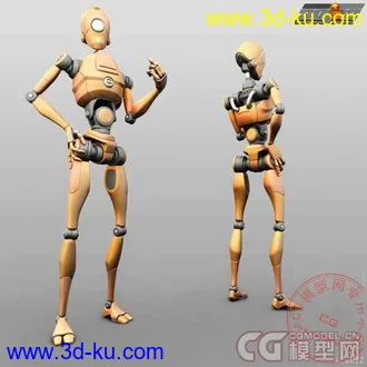 3D打印模型机器人绑定动画的图片