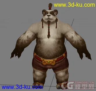 3D打印模型熊猫人的图片