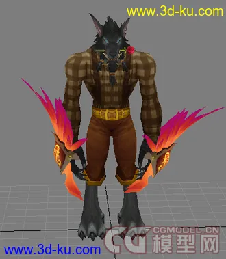 3D打印模型魔兽狼人的图片