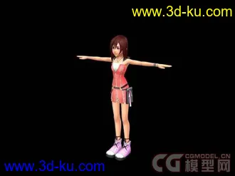 3D打印模型王者之心游戏卡通女孩的图片