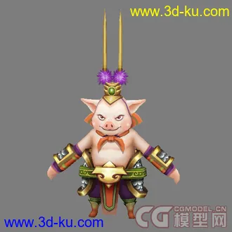 3D打印模型猪猪侠猪八戒的图片