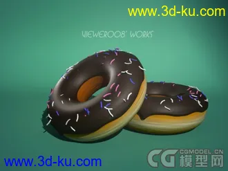 3D打印模型甜甜圈的图片