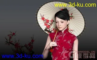 再次吐血奉献3年前制作旗袍装美女模型~~绝对超值~细致~用心~~！！的图片