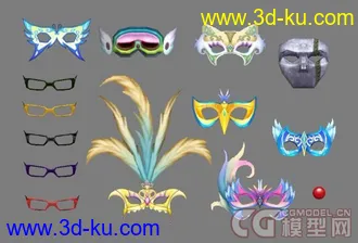 3D打印模型飞飞男时装合集 + 面部饰品的图片