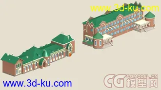 3D打印模型火车站（部市）的图片