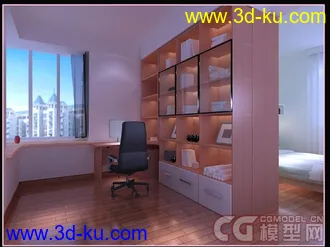 3D打印模型书房及儿童房的图片