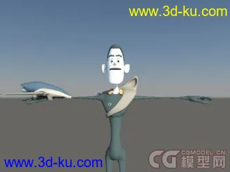 3D打印模型几个带绑定的MAYA卡通角色的图片