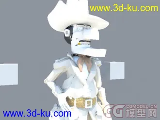 3D打印模型几个带绑定的MAYA卡通角色的图片