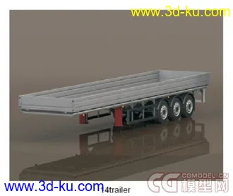 3D打印模型运输车的拖斗！大型工程3d动画必备！！！的图片