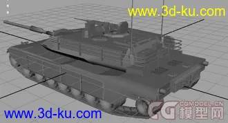 3D打印模型美式主战坦克M1A1的图片