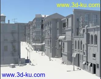3D打印模型建筑群的图片