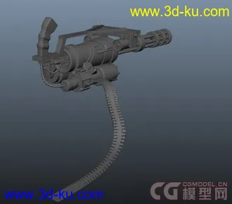 3D打印模型加特林 枪的图片