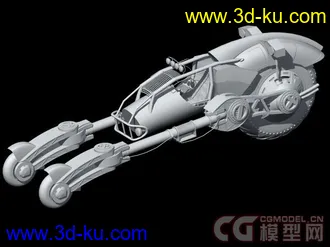 流线型三轮摩托车模型下载的图片