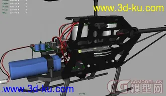 3D打印模型电动直升机的图片