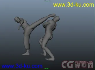 3D打印模型李小龍打鬥修改版的图片