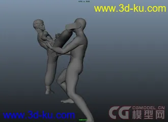 3D打印模型李小龍打鬥修改版的图片