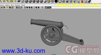 3D打印模型大炮下载的图片