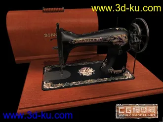 3D打印模型一台缝纫机的图片