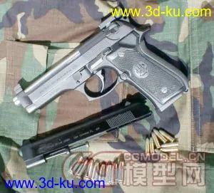 m92f手枪，MAX文件哦，模型蛮精致滴的图片1