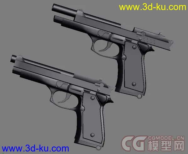 m92f手枪，MAX文件哦，模型蛮精致滴的图片4